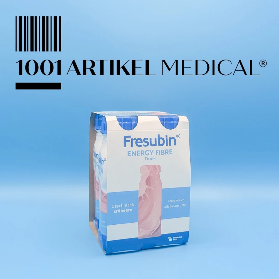 Fresubin Energy Fibre Drink Erdbeer 24 x 200ml - PZN 06698616 MHD 01/26