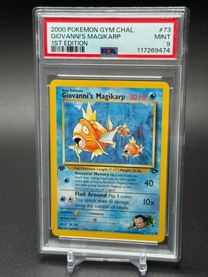 2000 Pokemon Gym Challenge - Giovanni's Magikarp 1st Edition#73 PSA 9 - Image 1 of 2