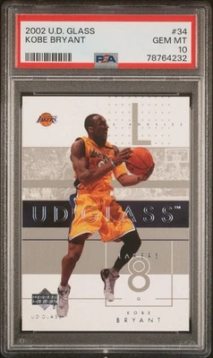 Vidrio UD Kobe Bryant #34 2002-03 PSA 10 GEM MT HOF Foto 1 de 3