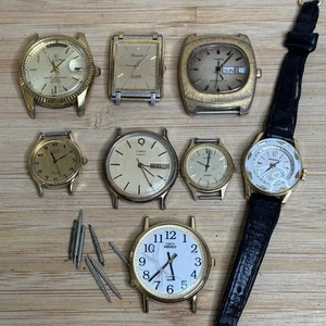 Broken & Unteste Vintage Watch Lot - Alba Citizen Deauville Timex Quartz Manual - Picture 1 of 6