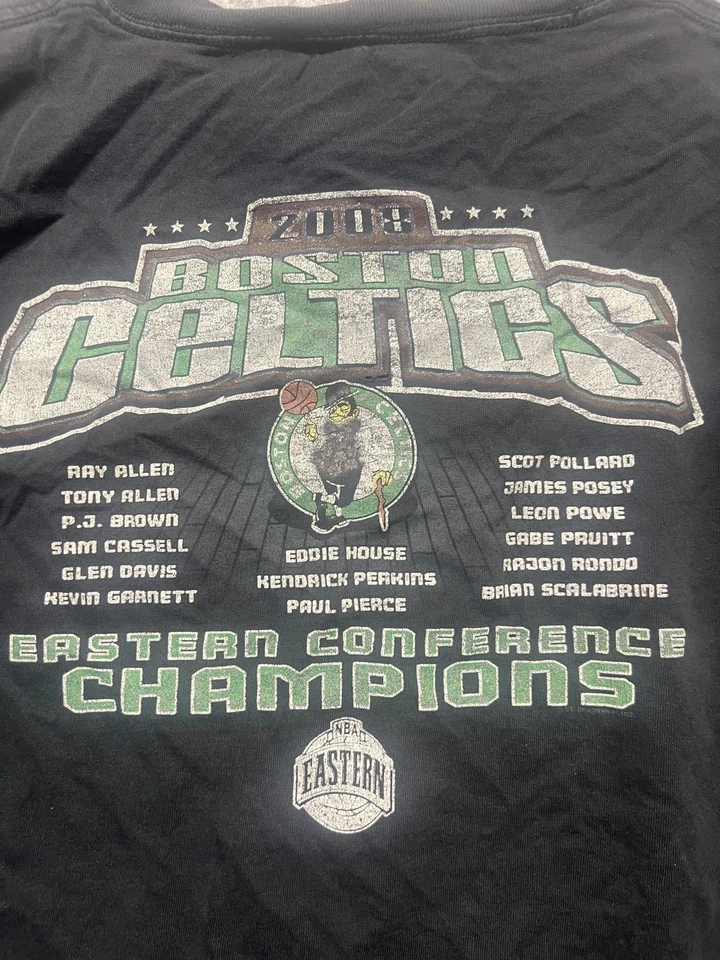 Camiseta Boston Celtics Adulto 2xl Verde 2008 Campeones de la Conferencia Este Majestuosa Foto 1 de 4
