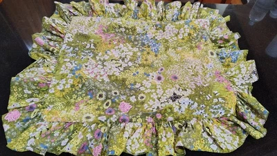 Almohada mariposa floral verde hecha a mano vintage farsa Foto 1 de 4