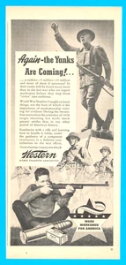 WESTERN Ammunition Yanks Are Coming soldiers rifle Army 1942 print ad WWII - Picture 1 of 3