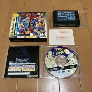 Sega Saturn X-Men Vs Street Fighter 4Mb Included, With Postcard - Picture 1 of 19