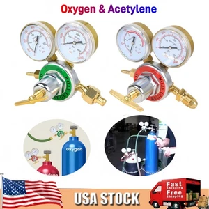 Oxygen Regulator & Acetylene Gas Regulator Victor Welding Cutting Torch Gauge - Picture 1 of 14