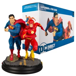 Superman vs The Flash DC Battle Resin Statue - Picture 1 of 8