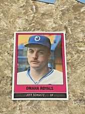 1986 TCMA Jeff Schultz #93 Omaha Royals Minor League Baseball Card