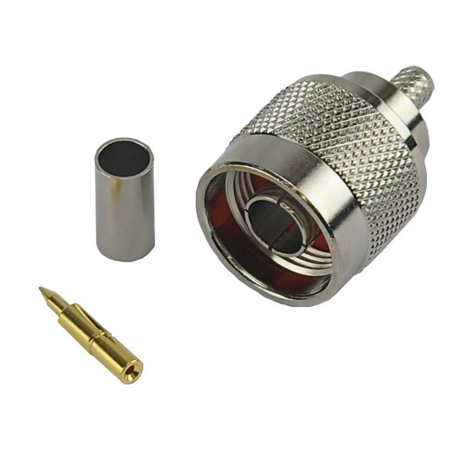 WIFI ANTENNAS N-Type Male Crimp Connector Coaxial RG58 Cable Crimp Easy To Use