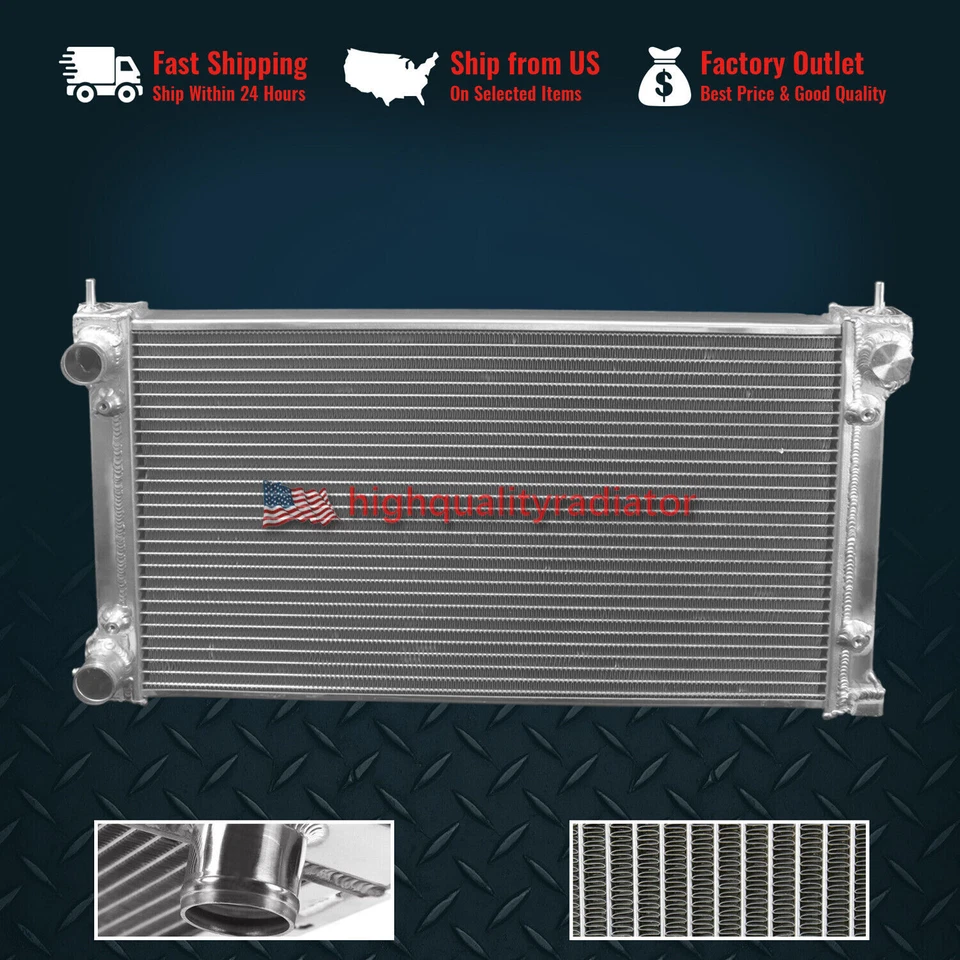 Aluminum Radiator For 1980 1984-1987 Volkswagen Caribe 2Rows 1.6L 1.8L  MT Foto 1 de 4