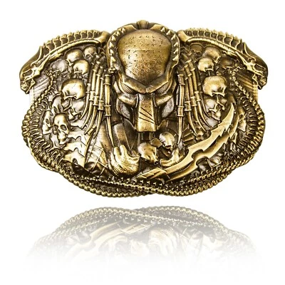 Hebilla para cinturón de hombre "PREDATOR", hebilla de latón hecha a mano Foto 1 de 4