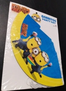 Despicable Me 2 Minions 8 ct Cone Birthday Party Hats New - Picture 1 of 6