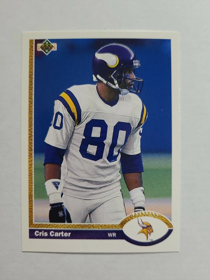 CRIS CARTER 1991 UPPER DECK FOOTBALL CARD # 56 E1982 - Image 1 of 1