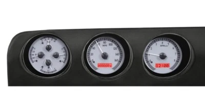 Dakota Digital 68 69 Olds Cutlass Analog Gauge System Silver Red VHX-68O-CUT-S-R - Image 1 of 4