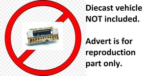 Lesney Matchbox 74A Mobile Canteen reproduction Lid Shutter metal unpainted Moko - Picture 1 of 5