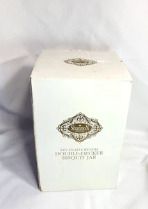 Shannon 24% Lead Crystal Double Decker Crystal Bisquit Jar Style # 156 NOS - Picture 1 of 16