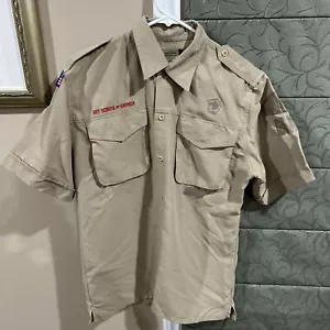 Vented Microfiber Poly Boy Scout UNIFORM SHIRT Youth XL New Style N77 - Picture 1 of 9
