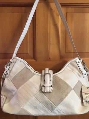 Hobo blanco vintage de retazos fósiles firma Foto 1 de 4