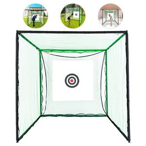 Golf Hitting Cage, Swing Practice Mat for Indoor Outdoor, Golf Practice Net - Picture 1 of 11