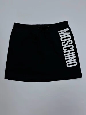 Moschino Girls logo print skirt in black for 6 years height 116 cm - Image 1 of 4