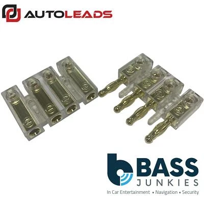 Autoleads G4-33 - 4 Way 0.75mm-4mm Quick Release Jack & Plug Speaker Wire Plug - Image 1 of 2