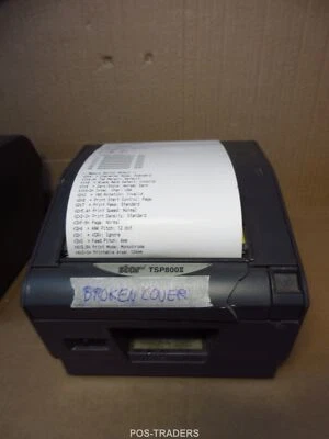STAR TSP847II AirPrint LAN 112mm Label Ticket POS Printer TSP800 - BROKEN COVER - Bild 1 von 4