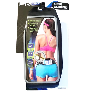 Pro Strength- Active Adjustable Waist Band Smartphone Holder Black Keys Work Out - Image 1 of 4