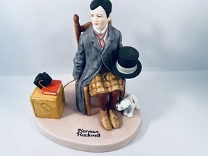 "AUTORRETRATO"" Estatuilla de porcelana de Norman Rockwell de colección 1980 Danbury como nueva - Imagen 1 de 11