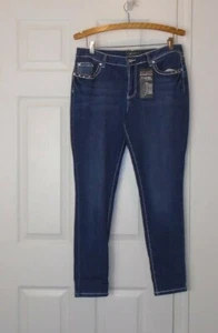 So Slimming CHICO’S Blue Soft Stretch Denim jegging sz 14petite - Picture 1 of 2