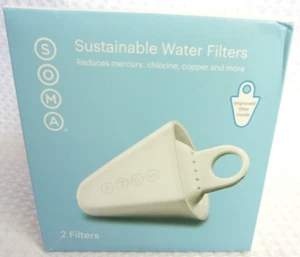 Soma Sustainable Replacement Water Filter, 1 Filter Only, White, NEW *Open Box* - Picture 1 of 8