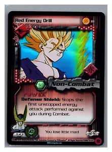 1x DBZ CCG RED ENERGY DRILL 81 HOLO FOIL CELL GAMES SAGA DRAGON BALL Z LIMITED - Imagen 1 de 1