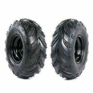 2 Pack 145/70-6 Tire Rim Wheel 3 Lug for ATV Quad Taotao Coolster 110cc 125cc - Picture 1 of 8