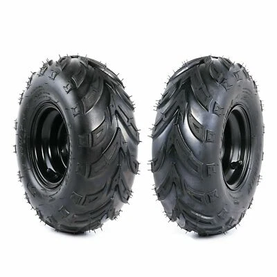 2 Pack 145/70-6 Tire Rim Wheel 3 Lug for ATV Quad Taotao Coolster 110cc 125cc - Image 1 of 4