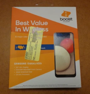 Boost Galaxy A02s Smartphone 32GB/2GB 6.5" HD+ Display **READ** - Picture 1 of 6