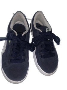 PUMA Suede Classic Sneakers Blue White Boys Size 1.5C - Picture 1 of 8