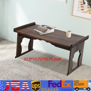Japanese Floor Table Folding Coffee Table & Tea Table Wooden Altar Table 32"x18" - Afbeelding 1 van 24