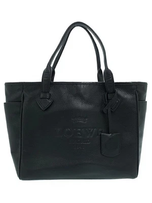 Bolso de Mano Pequeño LOEWE Heritage 377.79.751 Cuero Negro Burdeos Bolso Antipolvo #T1389 Foto 1 de 4