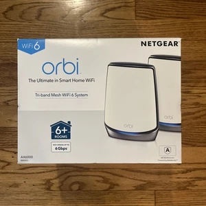 NEU Netgear RBK852 6000MBPS 4 PORT TRI-BAND MESH WLAN SYSTEM RBK852100NAS AX6000 - Bild 1 von 8