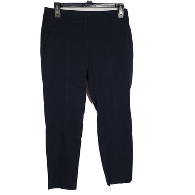 Talbots Petites Women’s Pants Size 4P Navy Blue Dress Mid Rise Pockets Cropped - Image 1 of 4