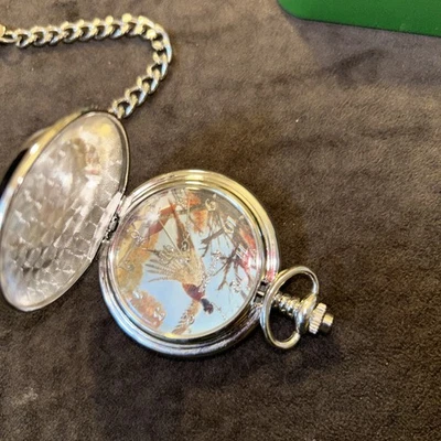 Карманные часы Remington собака и фазан с новым аккумулятором - Изображение 1 из 4