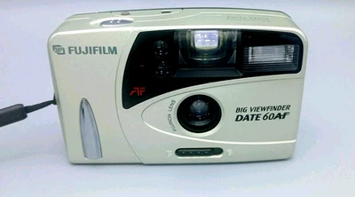 Fujifilm Big Viewfinder Date 60AF Point & Shoot Film Camera Tested Working - Image 1 of 4