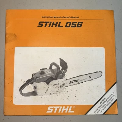 Original Stihl 056 Instruction/Owner’s/Operating Manual Genuine OEM Book - Image 1 of 2