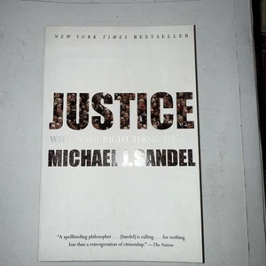 Justice : What's the Right Thing to Do? by Michael J. Sandel (2010, Trade... - Picture 1 of 4