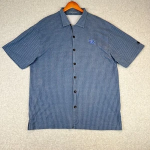 Maglia calcio Kentucky Wildcats uomo L blu manica corta con bottoni UK Chiliwear - Foto 1 di 11