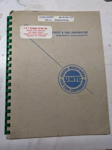 CINCINNATI LATHE OPERATOR SERVICE MANUAL SPIROPOINT DRILL SHARPENER 1960 - Picture 1 of 1