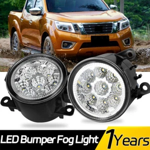 Luz antiniebla LED parachoques lámpara de conducción 6000K blanca 2x para Nissan Frontier 2005-2019 - Imagen 1 de 20