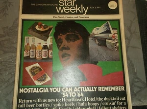 Vintage Newspaper Sup 1971-CANADIAN STAR Weekly-NOSTALGIA ISSUE'54-'64 Fun! - Picture 1 of 12