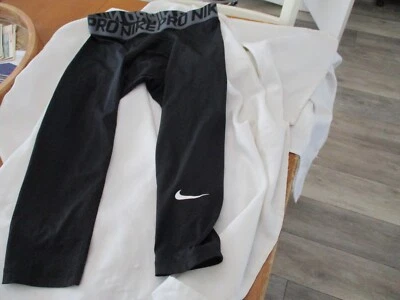 NIKE pro  tights Pants Men's   sports football medium black - Image 1 of 3