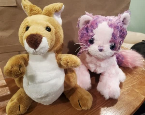 Webkinz Ganz Kangaroo and Pom Pom Kitty - 2 Used No Tags - Picture 1 of 1