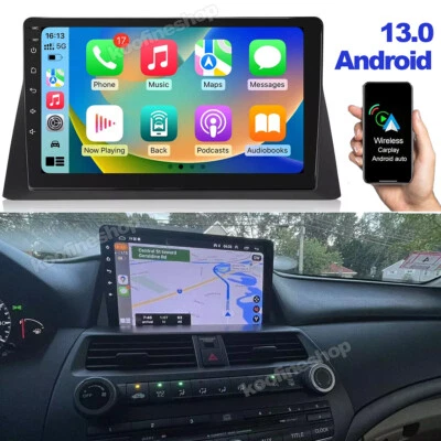 Apple Carplay For HONDA ACCORD 2008-2013 Car Stereo Radio GPS Navi BT Android 13 - Image 1 of 4