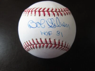 Bob Gibson Autograph Signed Auto Baseball Ball JSA B4) St Louis Cardinals HOF 81 - Image 1 of 2
